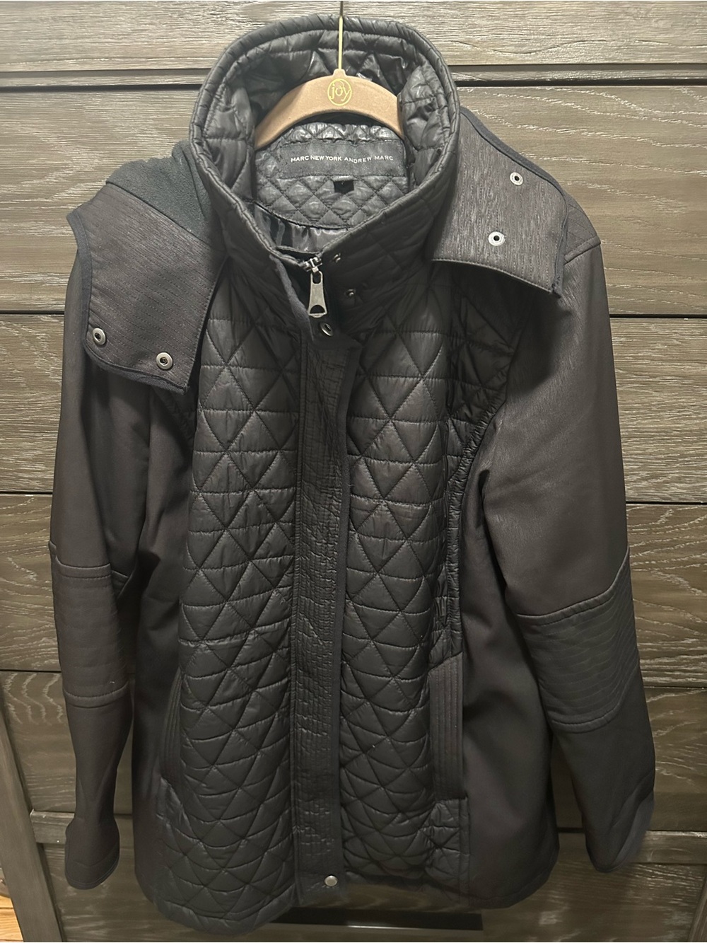 Marc New York Quilted Black Women's Puffer Coat